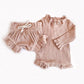 Ruffle Romper And Ruffle Shorts Baby Set