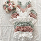 Lace Ruffle Dress Bloomers Set