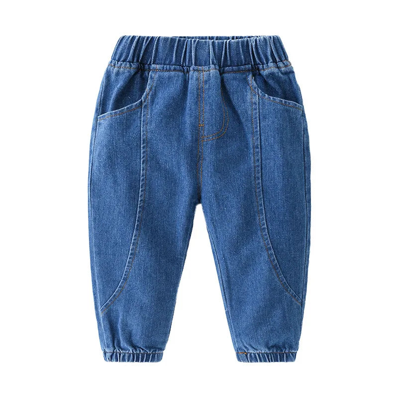 Kids Solid Denim Pants