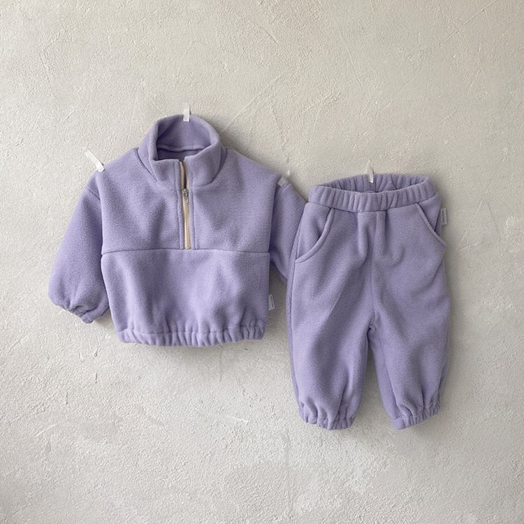 Plush Tracksuit Jogger Set