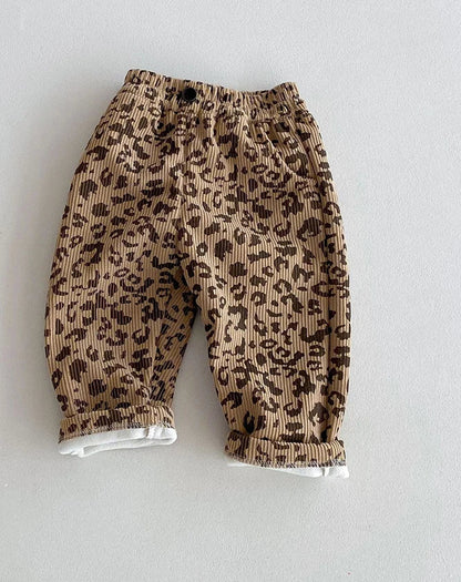 Warm Fleece Floral Pants