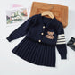 Preppy Skirt Sweater Set