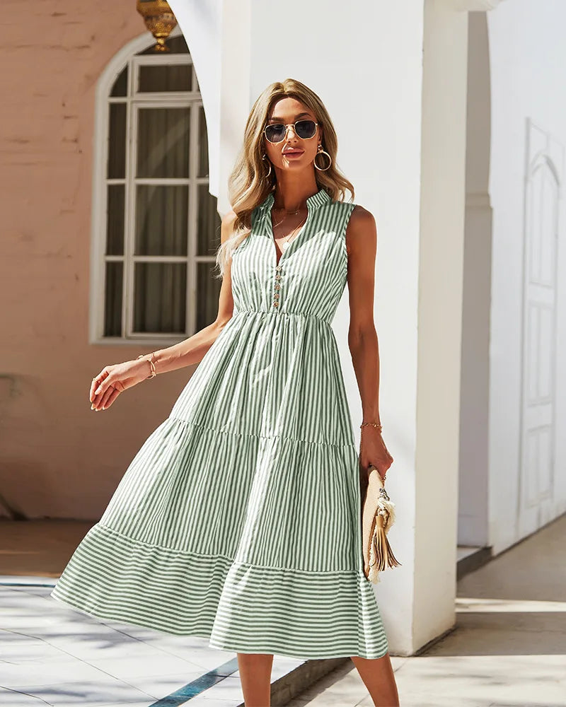 Cheska Striped Dress