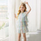 Rainbow Ruffles Sequins Dress