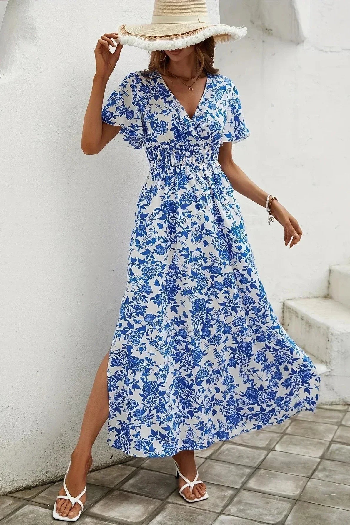 Bianca Boho Floral Dress