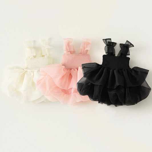 Solid Party Tulle Dress