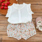 Baby Girls Floral Shorts Set