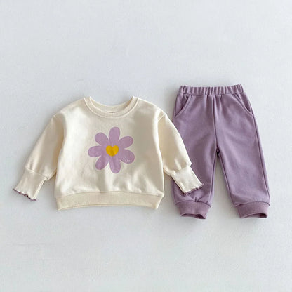 Flower Sweater Jogger Set