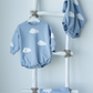 Sky Blue Cloud Sweater Bodysuit