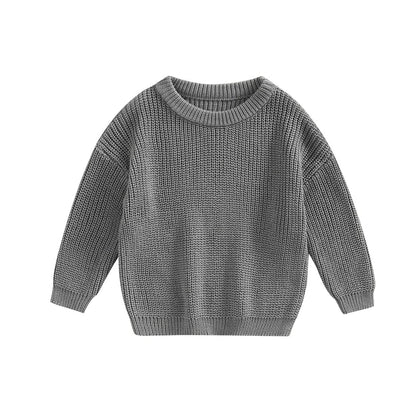 Oversized Knitted Round Neck Sweater