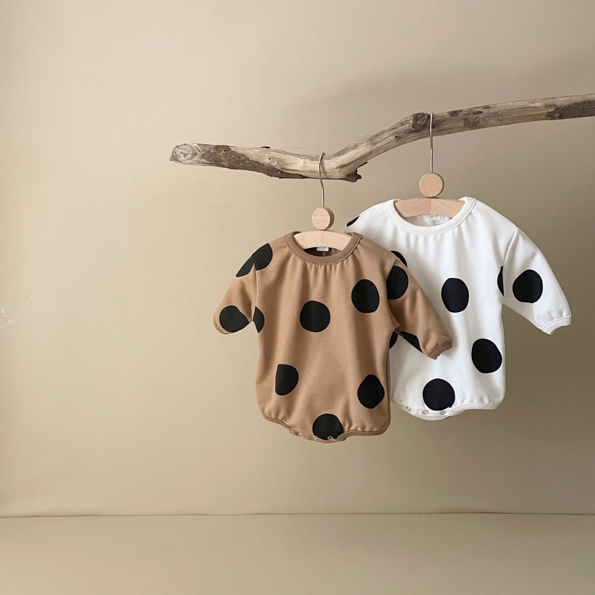 Long Sleeve Polka Dot Bodysuit