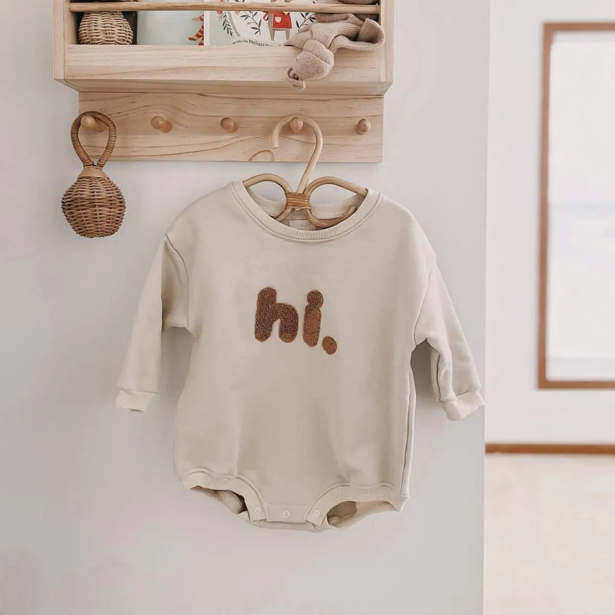 Hi Embroidery Cotton Bodysuit