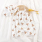 Teddy Bear Sling Romper Set