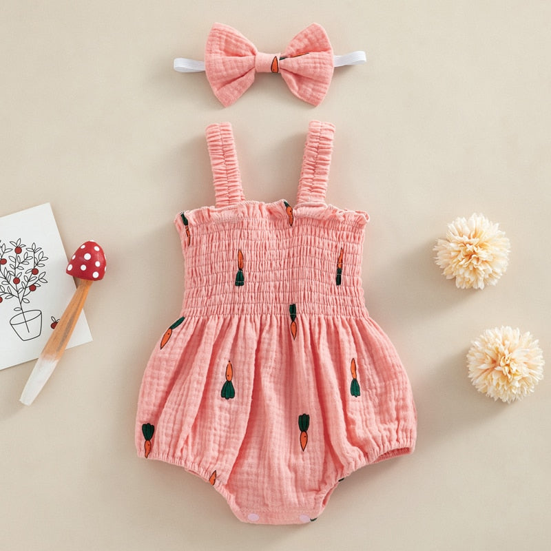 Muslin Romper and Headband