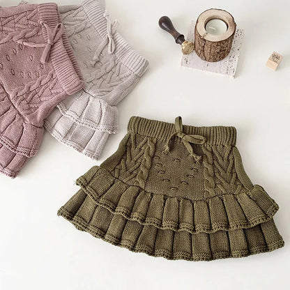 Knitted Pleated Shorts