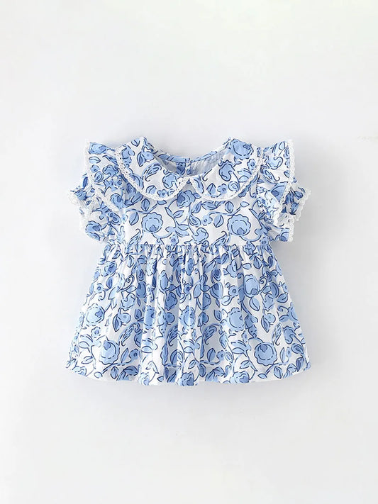 Floral Ruffle Babydoll Top