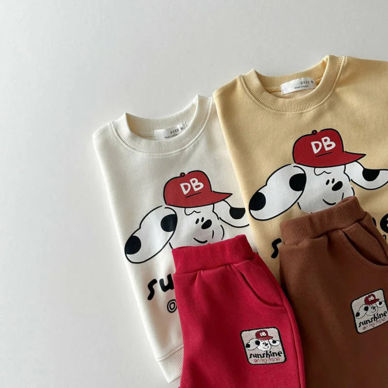 Cartoon Doggy Jogger Set