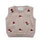 Mushroom Embroidery Knit Top