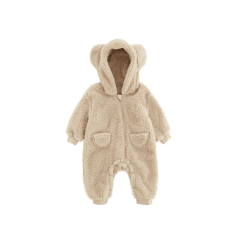 Fleece Teddy Bear Jumpsuit