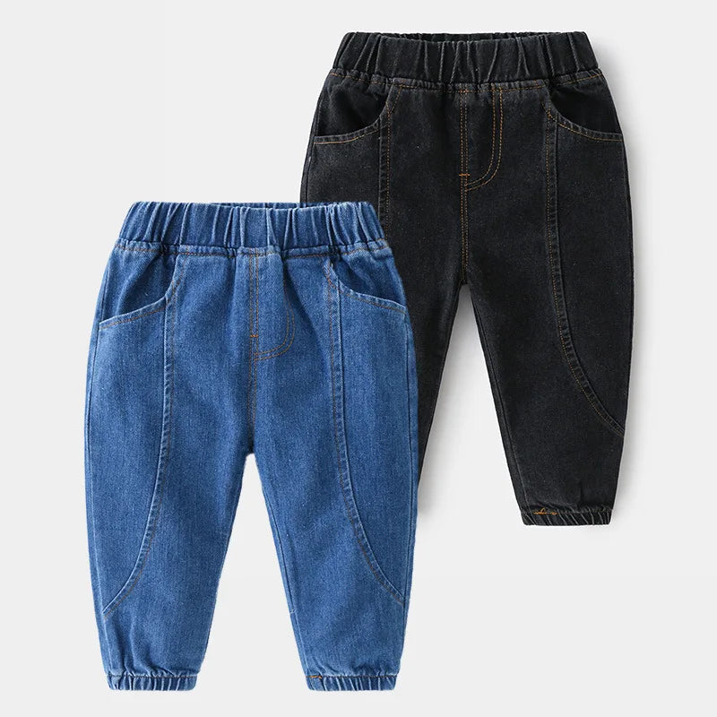 Kids Solid Denim Pants