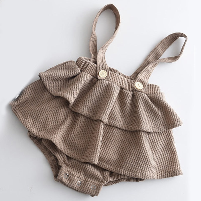 Vintage Style Baby Girl Ruffle Set