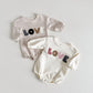 Love Embroidery Girl Bodysuit