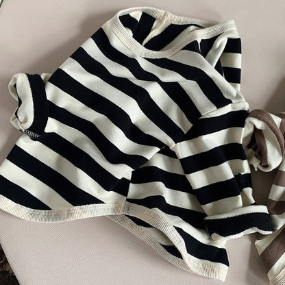 Loose Striped Cotton Top