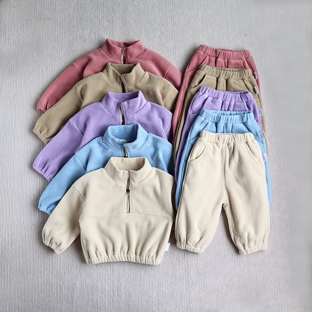 Plush Tracksuit Jogger Set