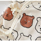 Newborn Bear Sketch Kimono Jumpsuit