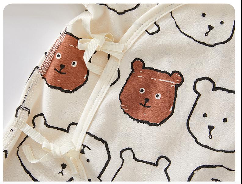 Newborn Bear Sketch Kimono Jumpsuit