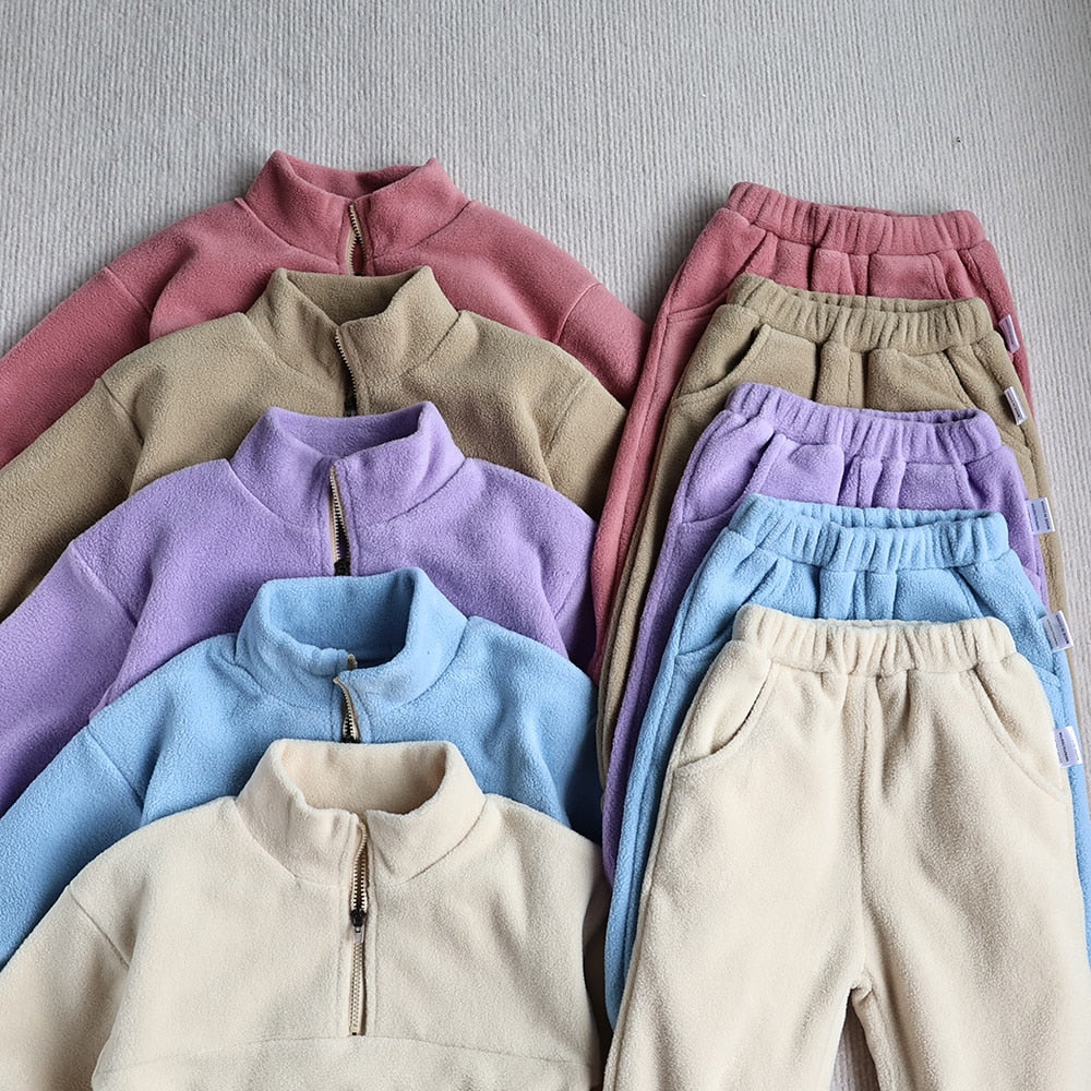 Plush Tracksuit Jogger Set