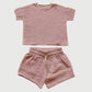 Girls Muslin Shorts Set