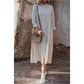 Jeniffer | Loose long dress polo collar