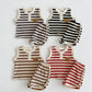 Teddy Bear Striped Shorts Set