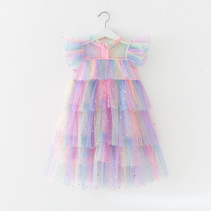 Tulle Rainbow Star Dress