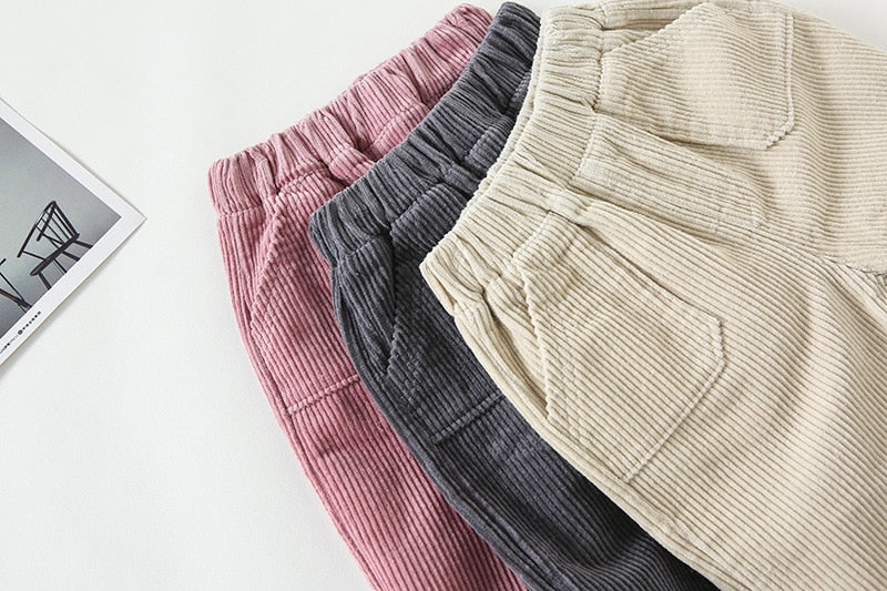 Retro Corduroy Harem Trousers Pants