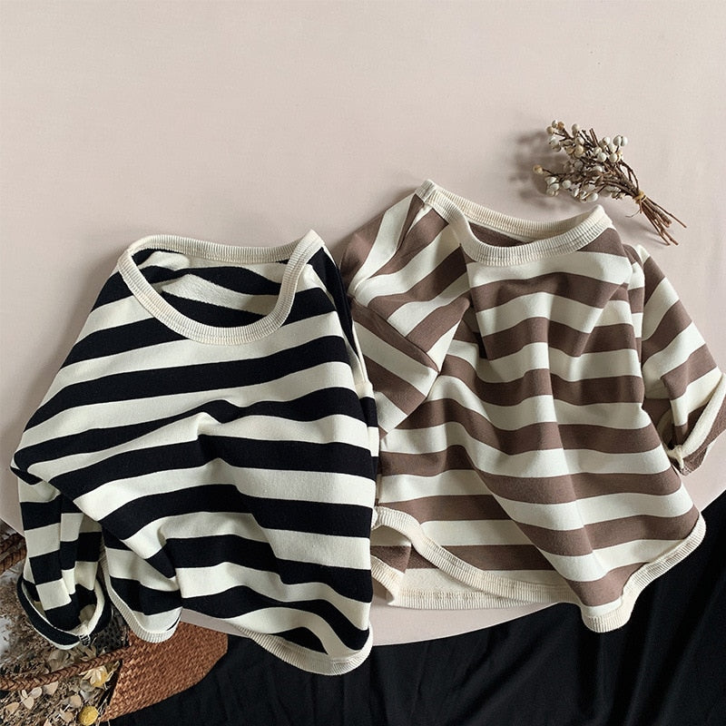 Loose Striped Cotton Top