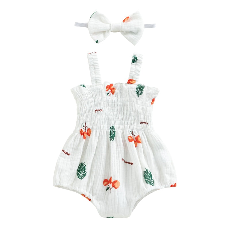 Muslin Romper and Headband