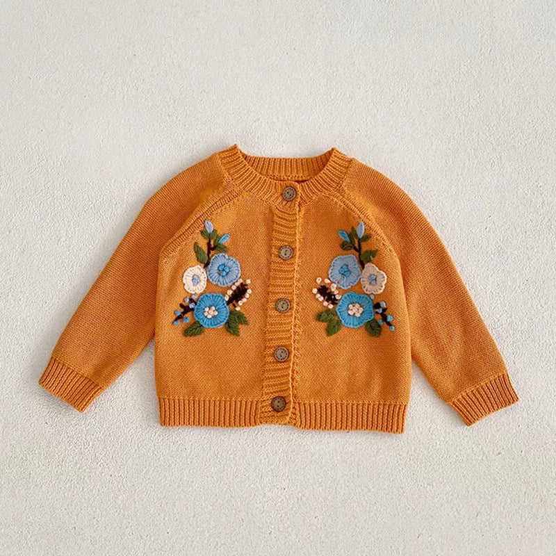 Floral Embroidered Cardigan Jacket