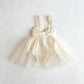 Bow Detail Lace Romper Tutu Dress