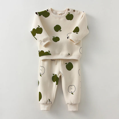 Warm Fall Apple Jogger Set