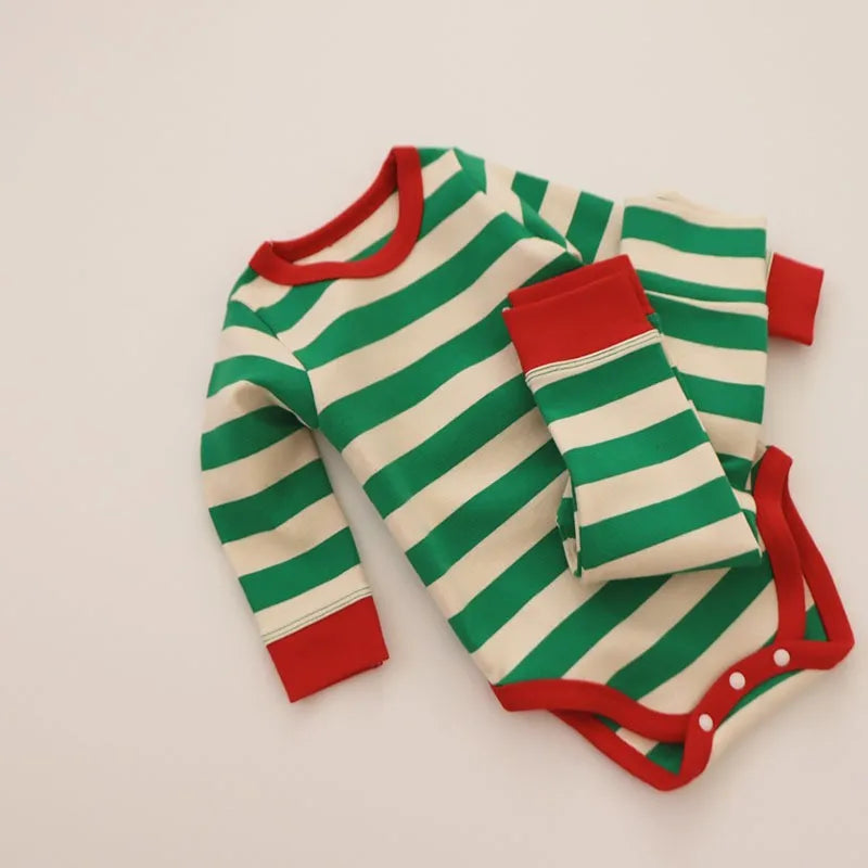 Striped Christmas Loungewear Set