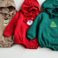 Christmas Two Piece Embroidery Santa Claus Outfit