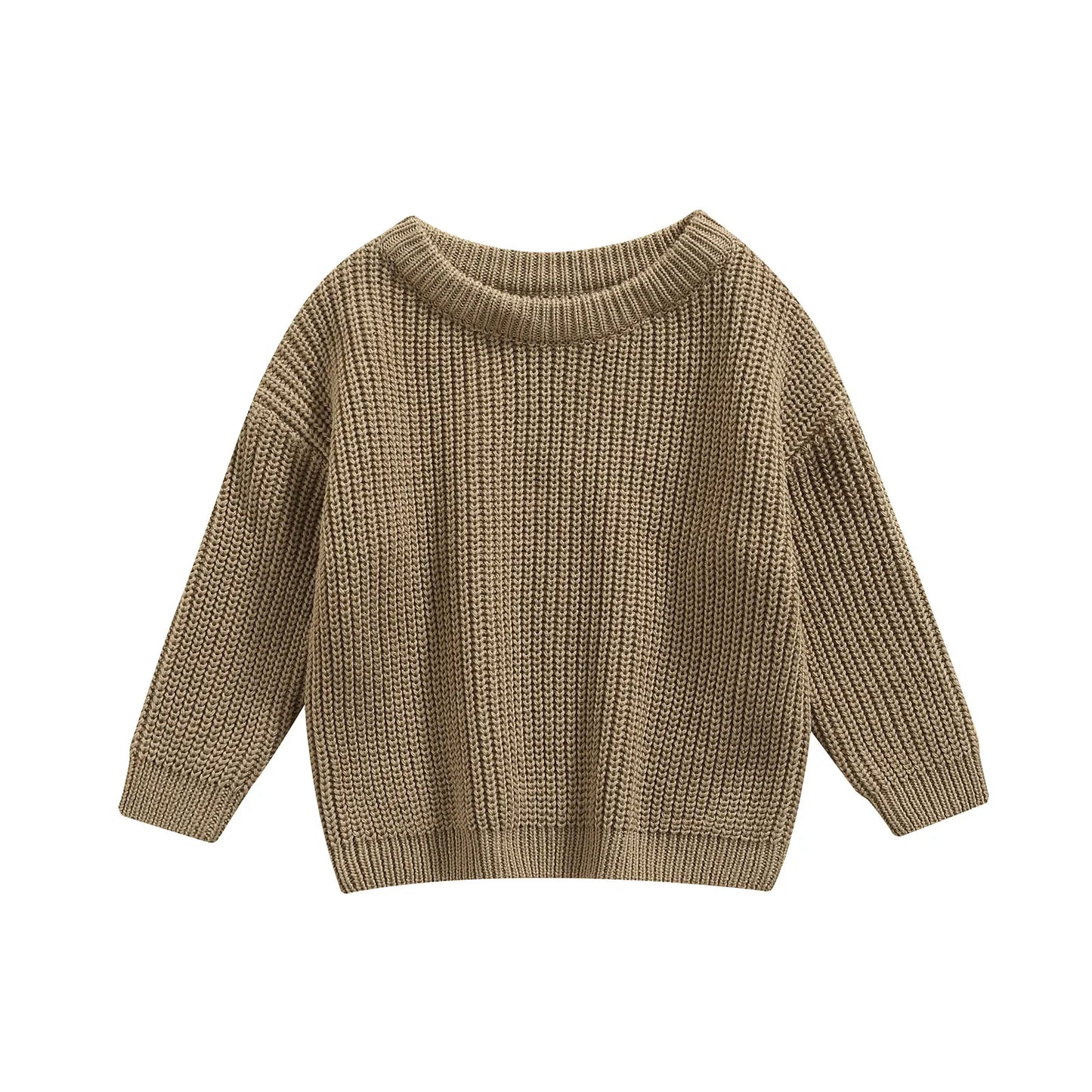 Oversized Knitted Round Neck Sweater