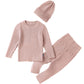 3 Pcs Baby Knitted Sweater Set