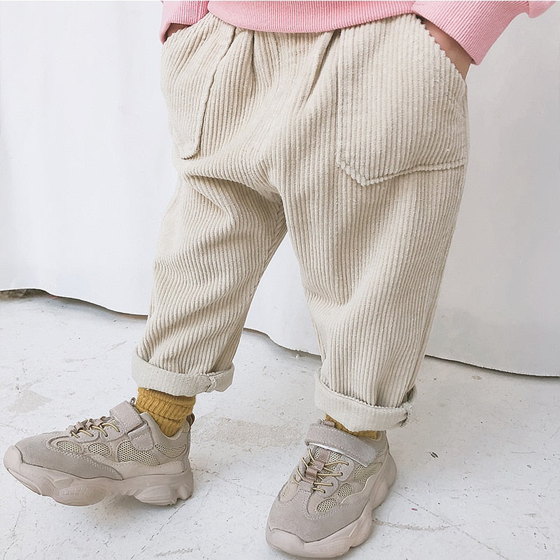 Retro Corduroy Harem Trousers Pants