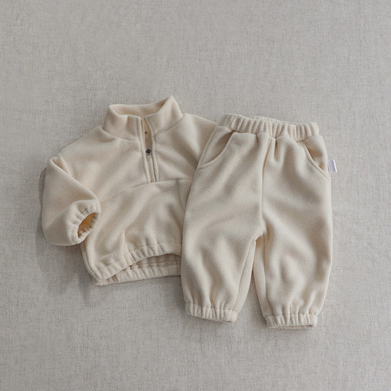 Plush Tracksuit Jogger Set