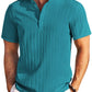 Casual Textured Henley T-Shirt (US Only)