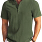 Casual Textured Henley T-Shirt (US Only)