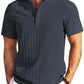 Casual Textured Henley T-Shirt (US Only)